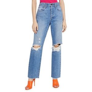 Alice and Olivia Amazing High Rise Boyfriend Jean
